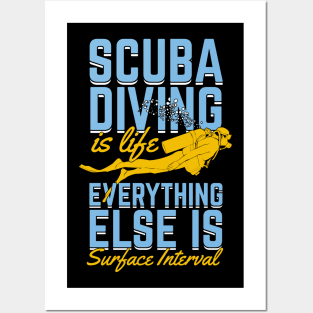 Funny Scuba Diving Diver Instructor Gift Posters and Art